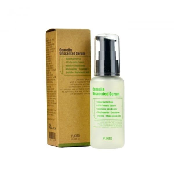 [PURITO] Безмасляная сыворотка для чувствительной кожи без запаха Centella Unscented Serum 60ml
