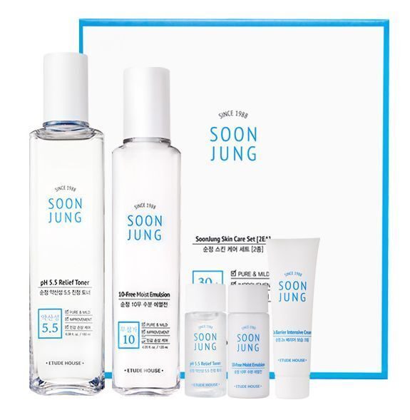 [ETUDE HOUSE] Набор для восстановление чувствительной, уставшей и поврежденной кожи Soon Jung relief duo set