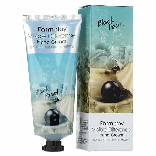 [FarmStay] Крем для рук Visible Difference Hand Cream Black Pearl  100мл