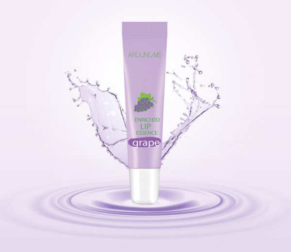 [WELCOS] Бальзам для губ с экстрактом винограда Around me enriched lip essence grape