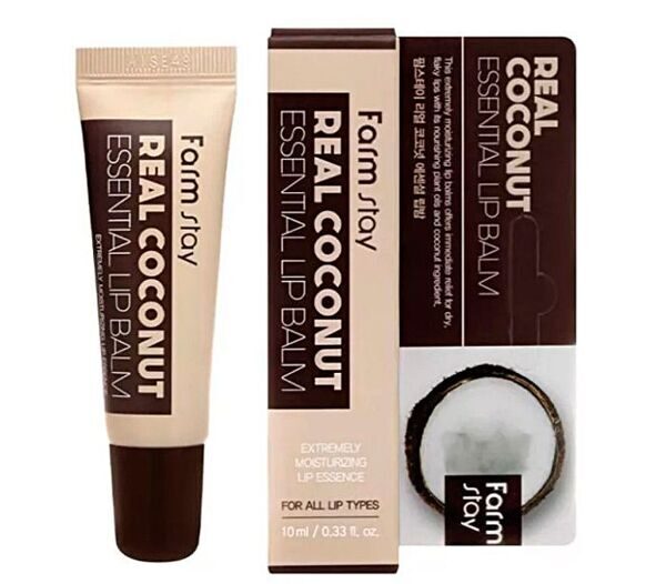 [FarmStay] Бальзам для губ с экстрактом кокоса FarmStay Real Coconut Essential Lip Balm