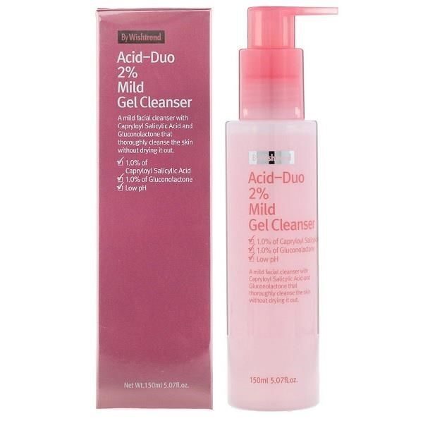 [By Wishtrend] Acid-Duo 2% Mild Gel Cleanser, мягкий гель для умывания, 150ml