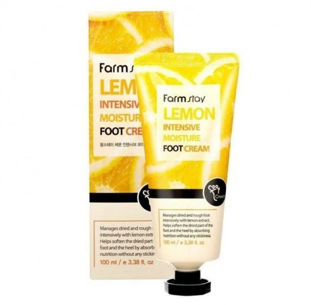 [FarmStay] Крем для ног увлажняющий Lemon Intensive Moisture Foot Cream, 100ml