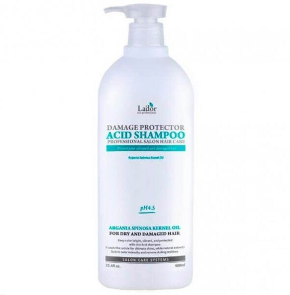 [LADOR] Защитный шампунь для поврежденных волос Lador Damaged Protector Acid Shampoo - 900 мл