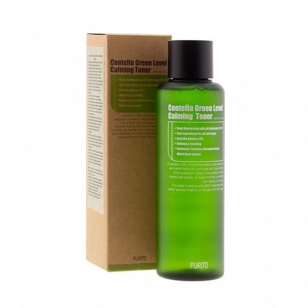 [PURITO] Бесспиртовый успокаивающий тонер с центеллой азиатской Centella Green Level Calming Toner 200ml