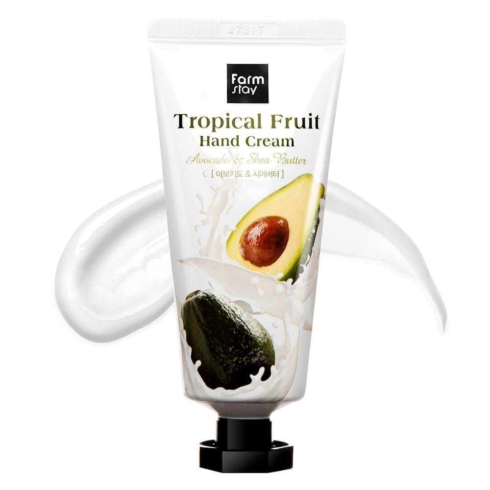 [FarmStay] Крем для рук Tropical Fruit Hand Cream Avocado & Shea Butter 50мл