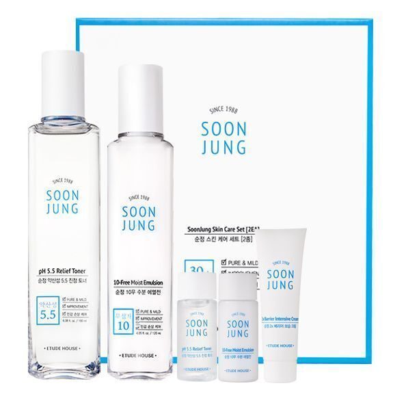 [ETUDE HOUSE] Набор для восстановление чувствительной, уставшей и поврежденной кожи Soon Jung relief duo set
