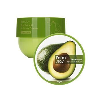 [FarmStay] Многофункциональный крем с маслом авокадо для лица и тела Real Avocado All-In-One Cream 300ml
