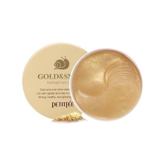 [PETITFEE] Набор патчей д/век гидрогел. ЗОЛОТО/УЛИТКА Gold/Snail Hydrogel Eye Patch, 60 шт