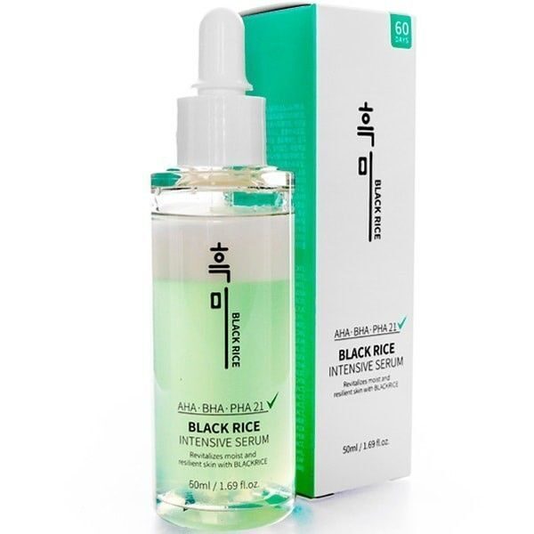 [BLACK RICE] Двухфазная лечебная сыворотка Intensive Serum AHA-BHA-PHA  50ml