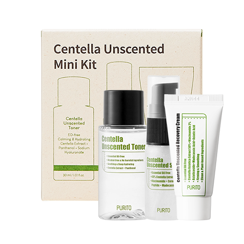 [PURITO] Набор миниатюр средств с центеллой без масел purito centella unscented mini kit