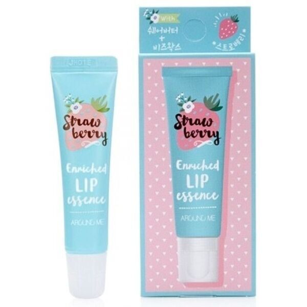 [WELCOS] Бальзам для губ с экстрактом клубники Around me enriched lip essence strawberry