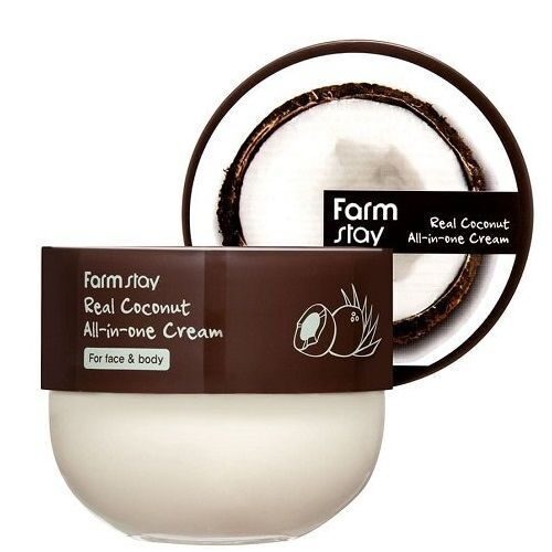 [FarmStay] Многофункциональный крем с экстрактом кокоса REAL coconut ALL-IN-ONE CREAM, 300ml